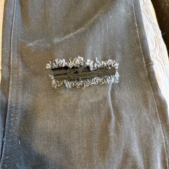 Women's Black Flared Jeans - Picture 7 of 10